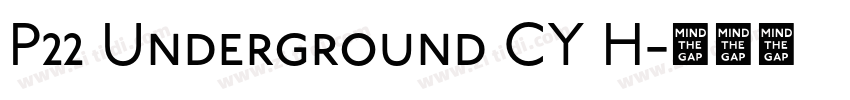 P22 Underground CY H字体转换 P22 Underground CY H字体转换